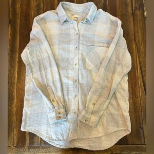 Wilfred Free women’s long sleeve button up flanel